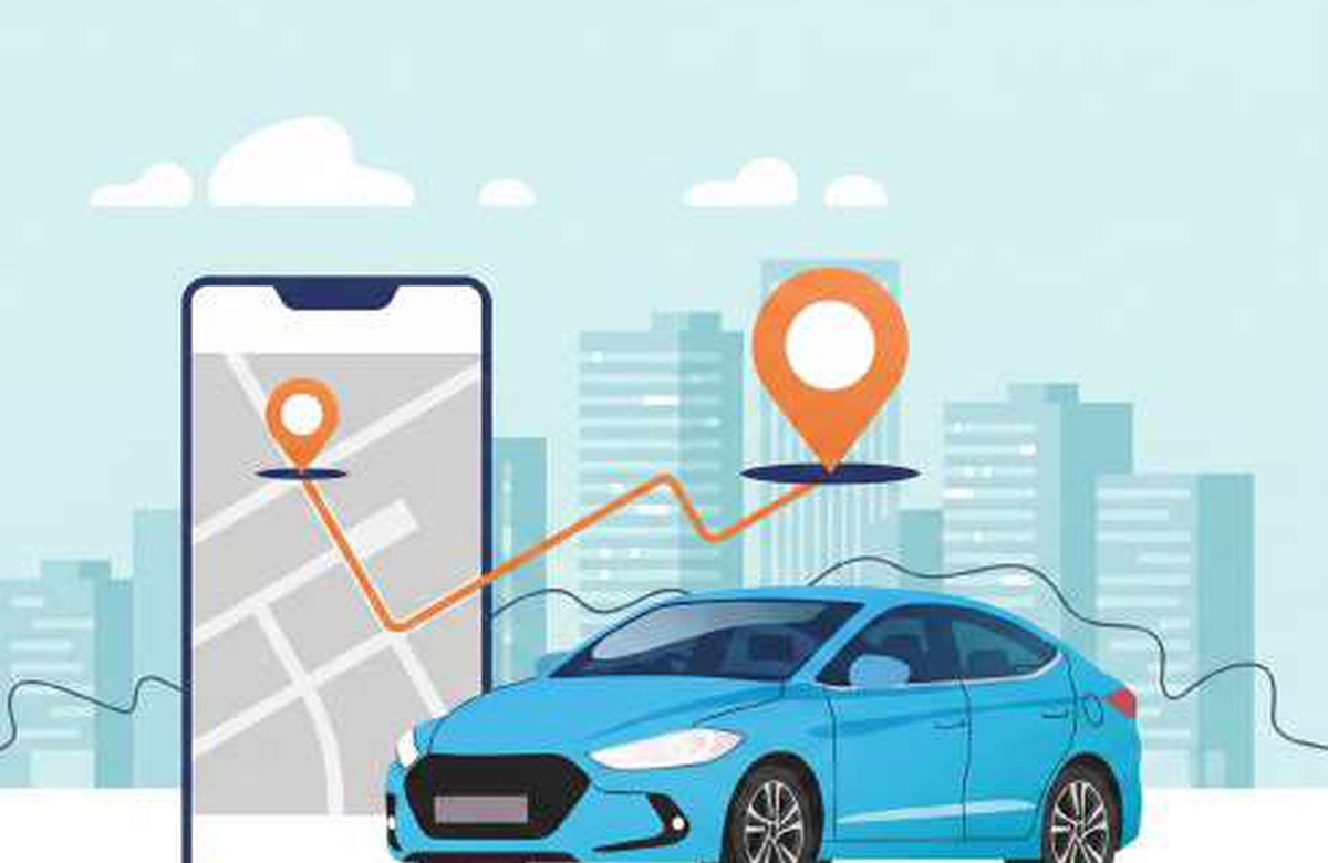 Illustration of vehicle and asset tracking.